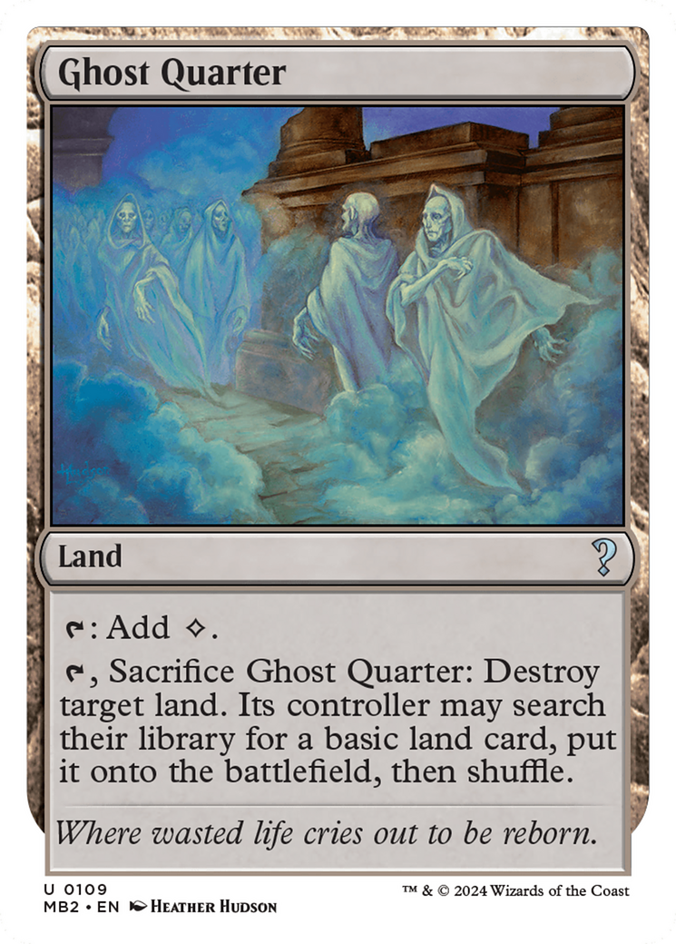 Ghost Quarter (White Border) [Mystery Booster 2] | Good Games Cannington
