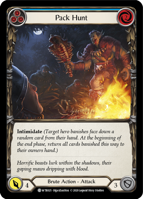 Pack Hunt (Blue) [U-WTR025] (Welcome to Rathe Unlimited)  Unlimited Rainbow Foil | Good Games Cannington