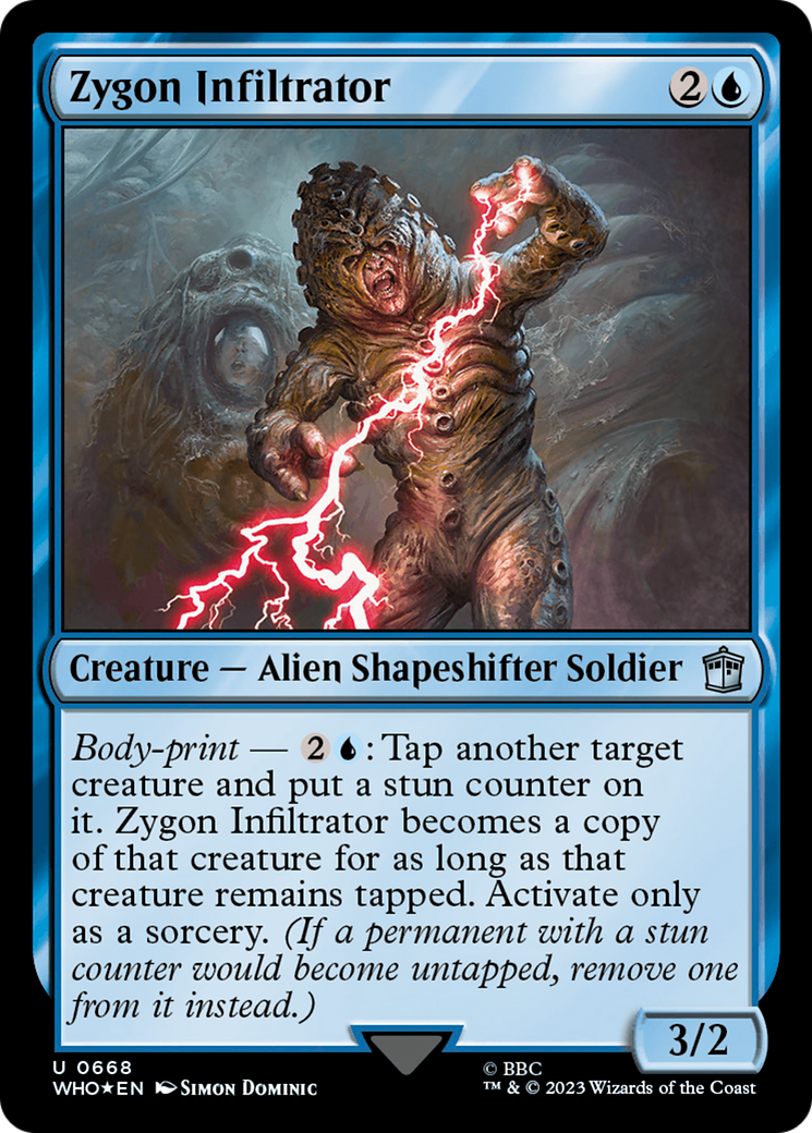 Zygon Infiltrator (Surge Foil) [Doctor Who] | Good Games Cannington