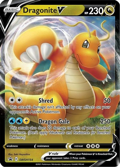 Dragonite V (SWSH154) [Sword & Shield: Black Star Promos] | Good Games Cannington