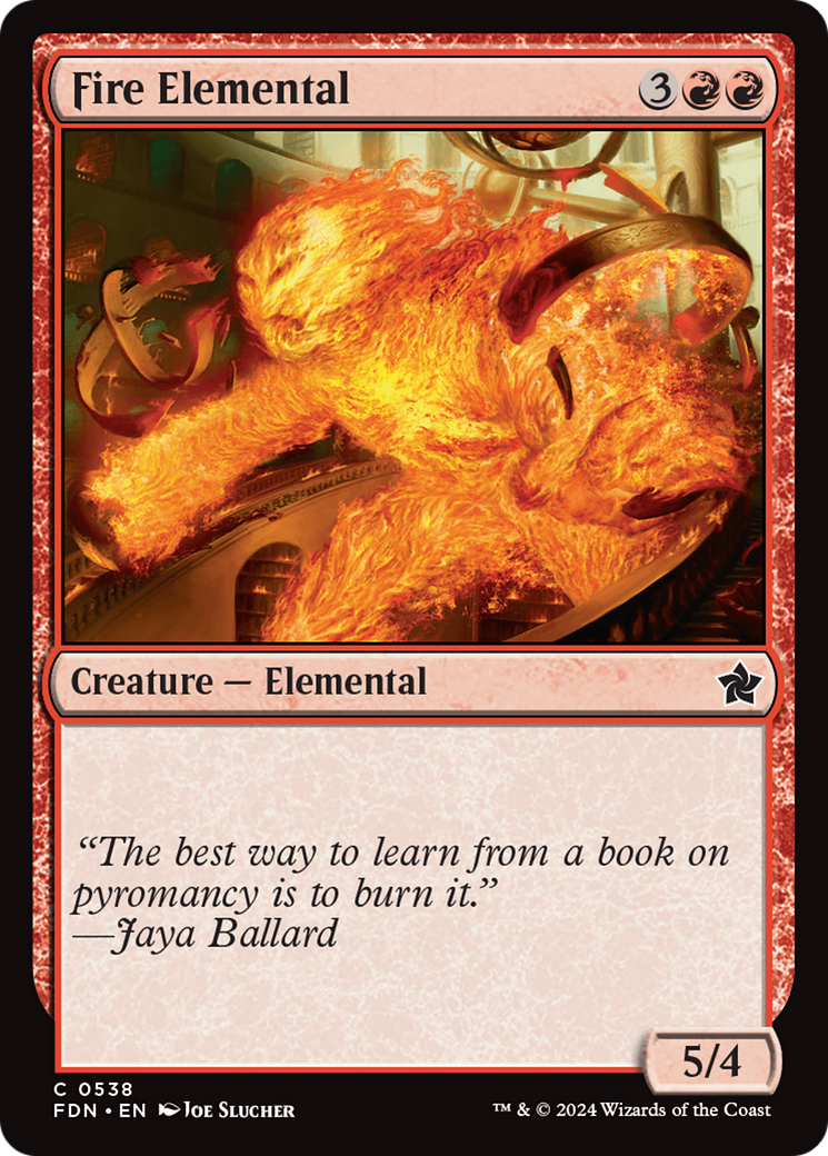 Fire Elemental [Foundations] | Good Games Cannington