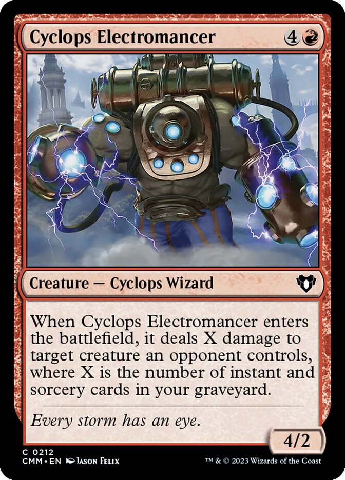 Cyclops Electromancer 212 (Commander Masters)  | Good Games Cannington