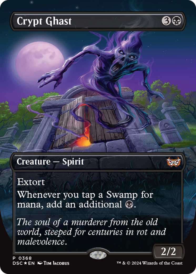 Crypt Ghast (Borderless) [Duskmourn: House of Horror Commander] | Good Games Cannington