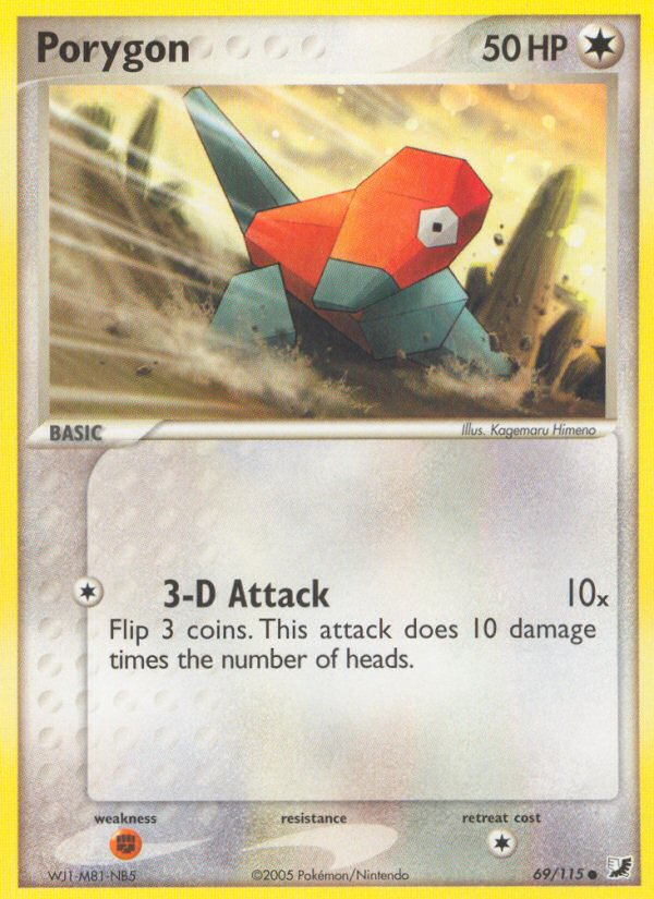 Porygon (69/115) [EX: Unseen Forces] | Good Games Cannington