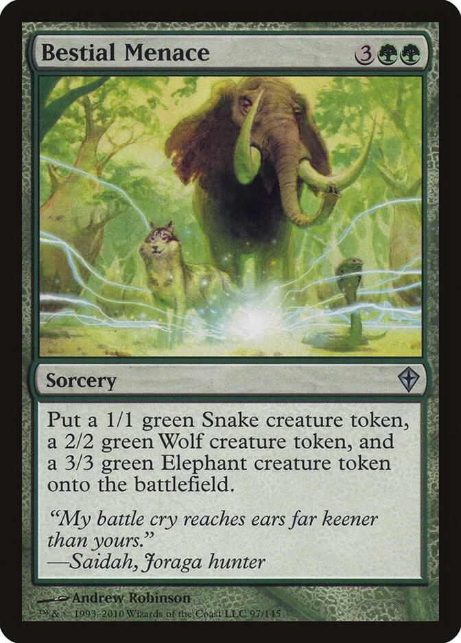 Bestial Menace 97/145 (Worldwake)  | Good Games Cannington