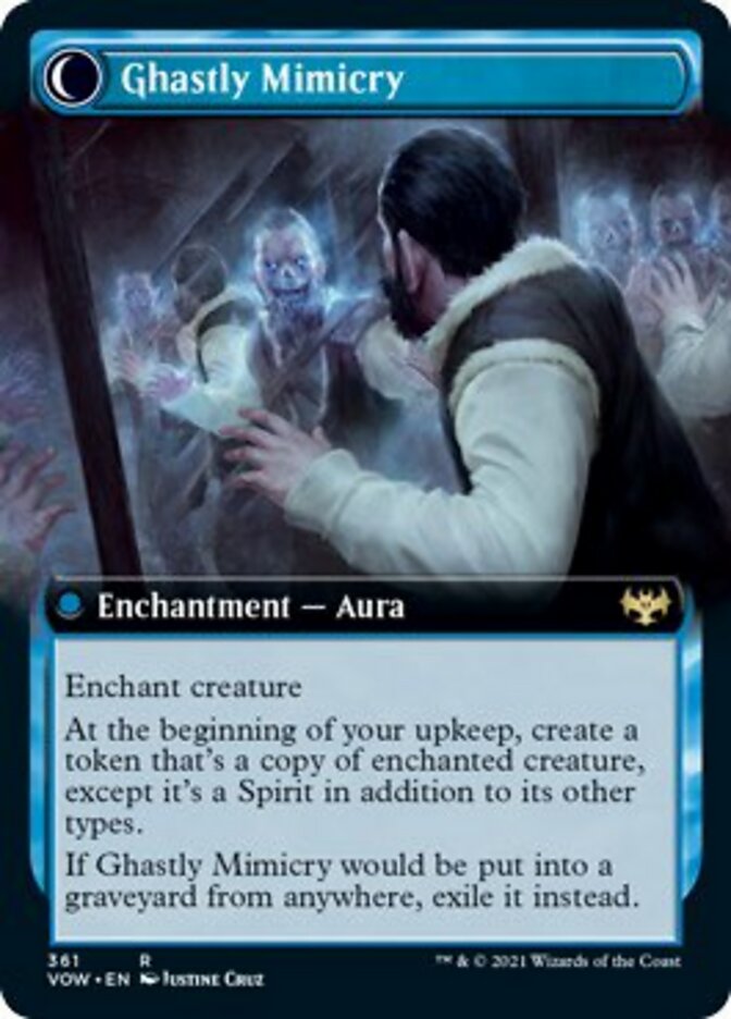 Mirrorhall Mimic // Ghastly Mimicry (Extended Art) [Innistrad: Crimson Vow] | Good Games Cannington