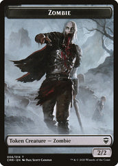 Horror // Zombie Double-Sided Token [Commander Legends Tokens] | Good Games Cannington