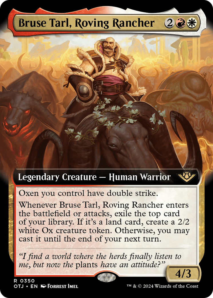 Bruse Tarl, Roving Rancher (Extended Art) [Outlaws of Thunder Junction] | Good Games Cannington