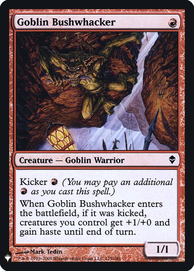 Goblin Bushwhacker 125 (The List Reprints)  - Foil | Good Games Cannington