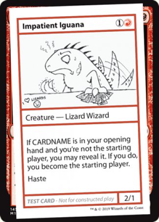 Impatient Iguana (2021 Edition) [Mystery Booster Playtest Cards] | Good Games Cannington