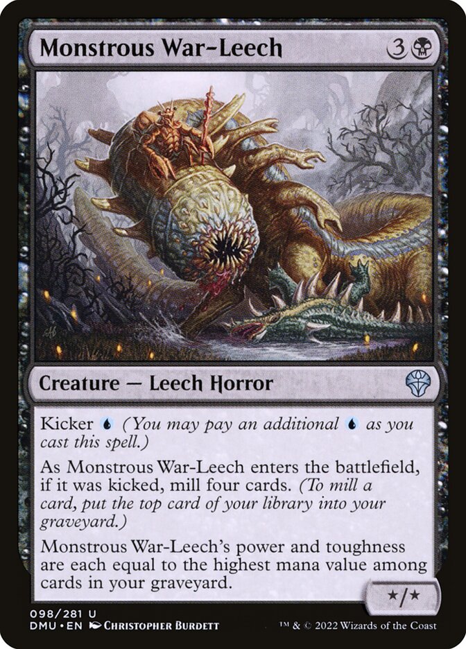 Monstrous War-Leech 98 (Dominaria United)  - Foil | Good Games Cannington
