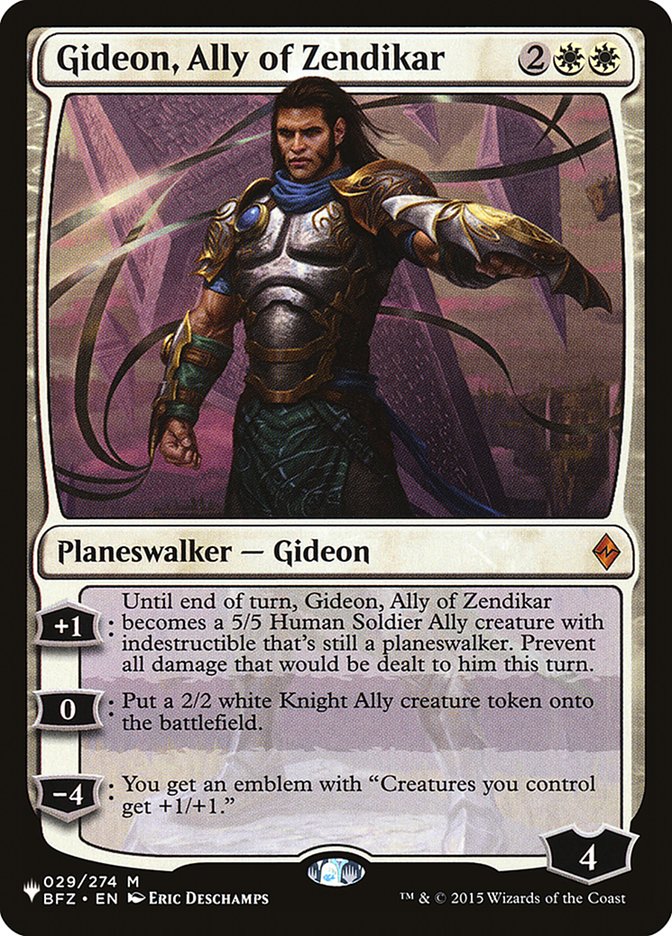 Gideon, Ally of Zendikar [The List] | Good Games Cannington