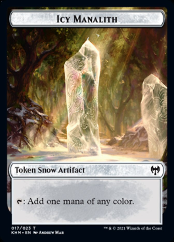 Icy Manalith Token [Kaldheim Tokens] | Good Games Cannington