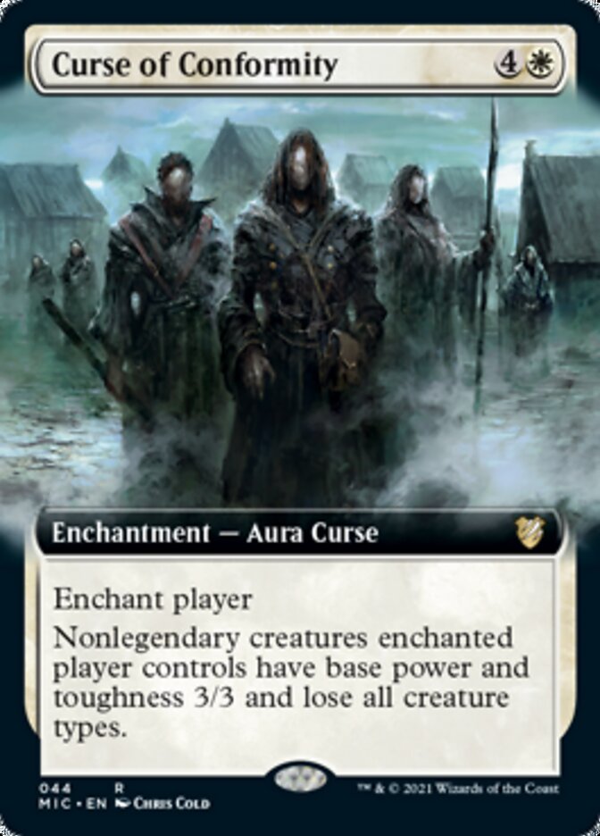 Curse of Conformity (Extended Art) [Innistrad: Midnight Hunt Commander] | Good Games Cannington