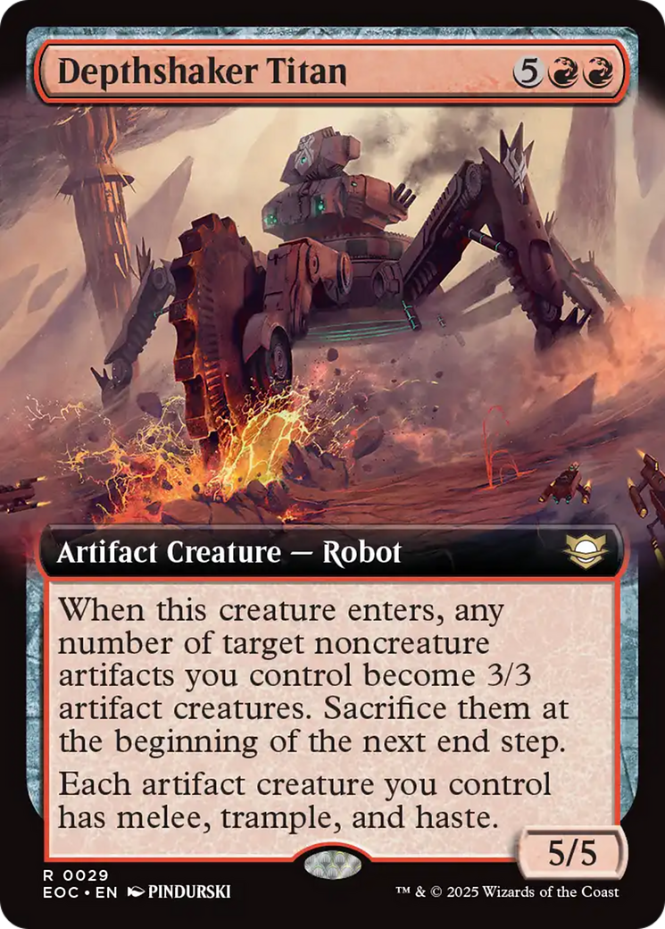 Depthshaker Titan (Extended Art) [Edge of Eternities Commander] | Good Games Cannington
