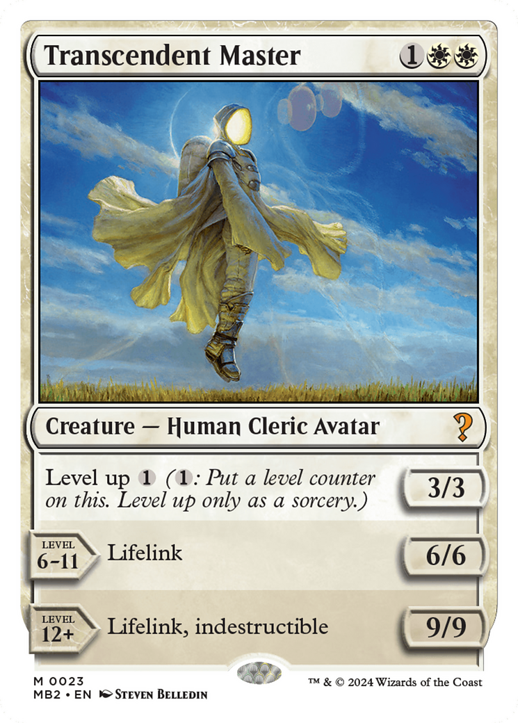 Transcendent Master (White Border) [Mystery Booster 2] | Good Games Cannington