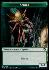 Clue // Spider Double-Sided Token [Innistrad: Midnight Hunt Tokens] | Good Games Cannington