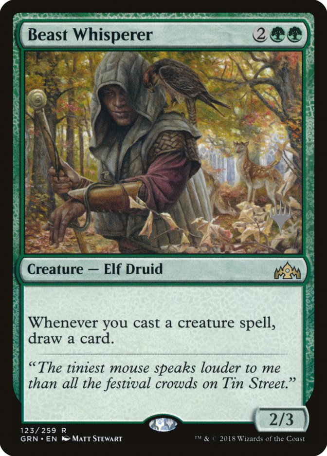 Beast Whisperer (Promo Pack) [Guilds of Ravnica Promos] | Good Games Cannington