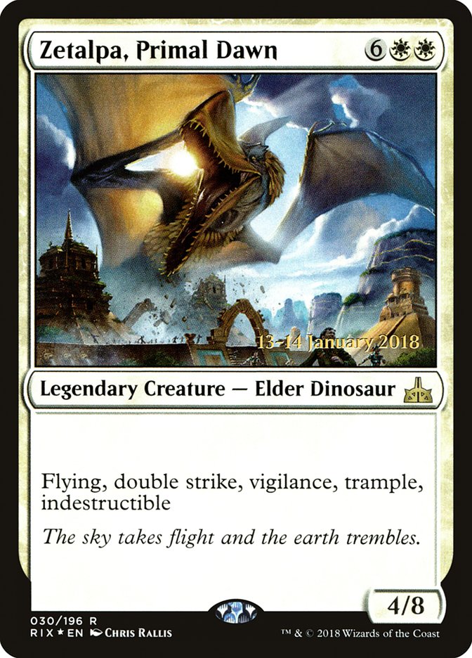 Zetalpa, Primal Dawn [Rivals of Ixalan Prerelease Promos] | Good Games Cannington