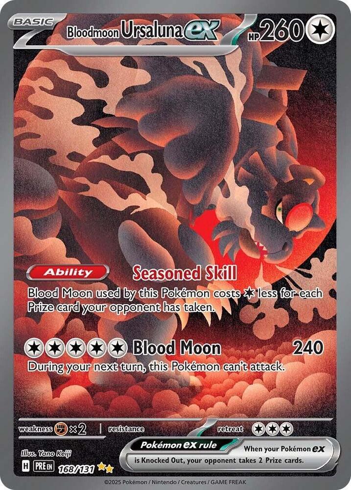 Bloodmoon Ursaluna ex (168/131) [Scarlet & Violet: Prismatic Evolutions] | Good Games Cannington