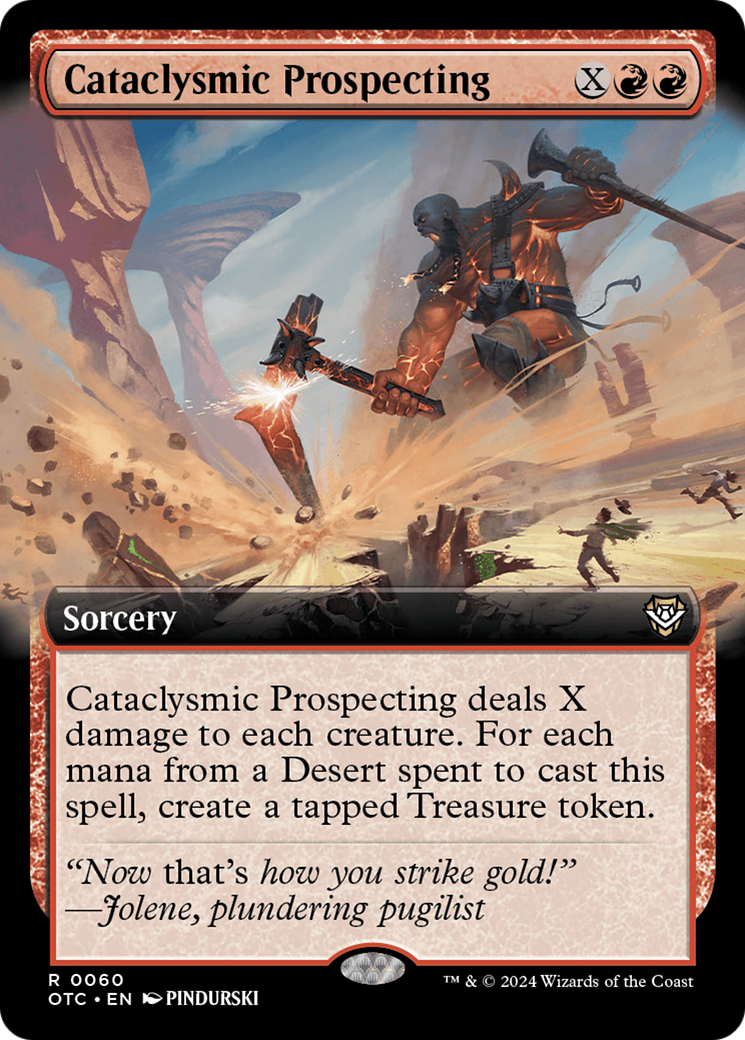 Cataclysmic Prospecting (Extended Art) [Outlaws of Thunder Junction Commander] | Good Games Cannington