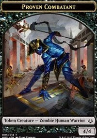 Proven Combatant // Cat Double-Sided Token [Hour of Devastation Tokens] | Good Games Cannington