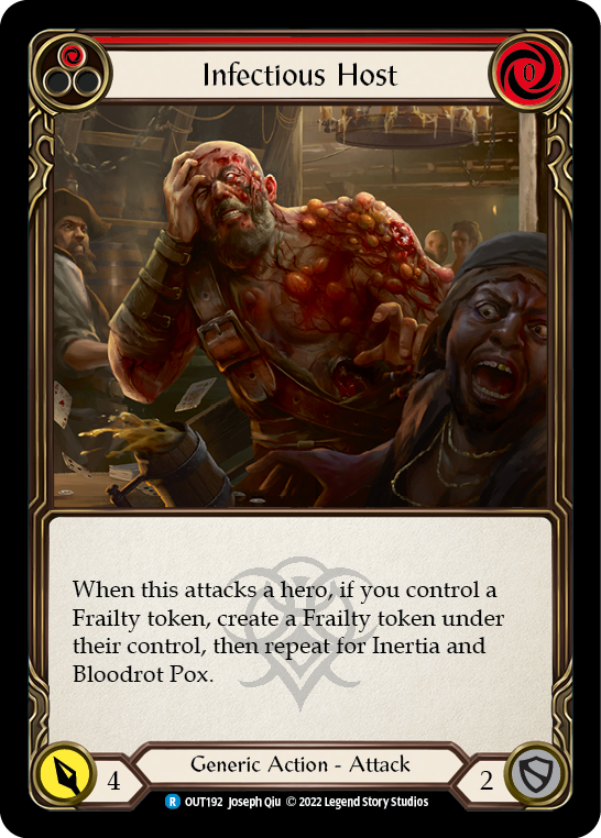 Infectious Host (Red) [OUT192] (Outsiders)  Rainbow Foil | Good Games Cannington