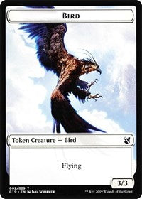 Bird (002) // Sculpture Double-Sided Token [Commander 2019 Tokens] | Good Games Cannington