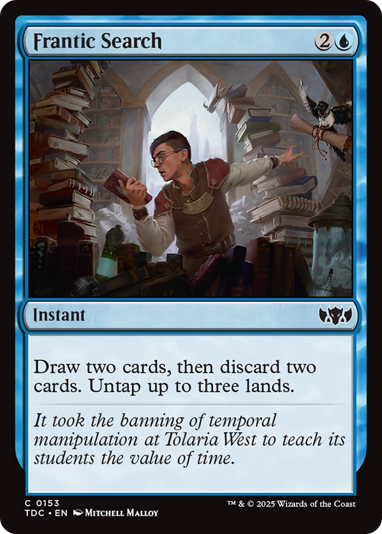 Frantic Search [Tarkir: Dragonstorm Commander] | Good Games Cannington