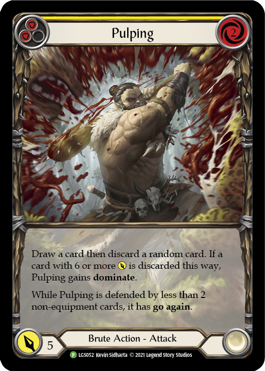 Pulping (Yellow) [LGS052] (Promo)  Rainbow Foil | Good Games Cannington