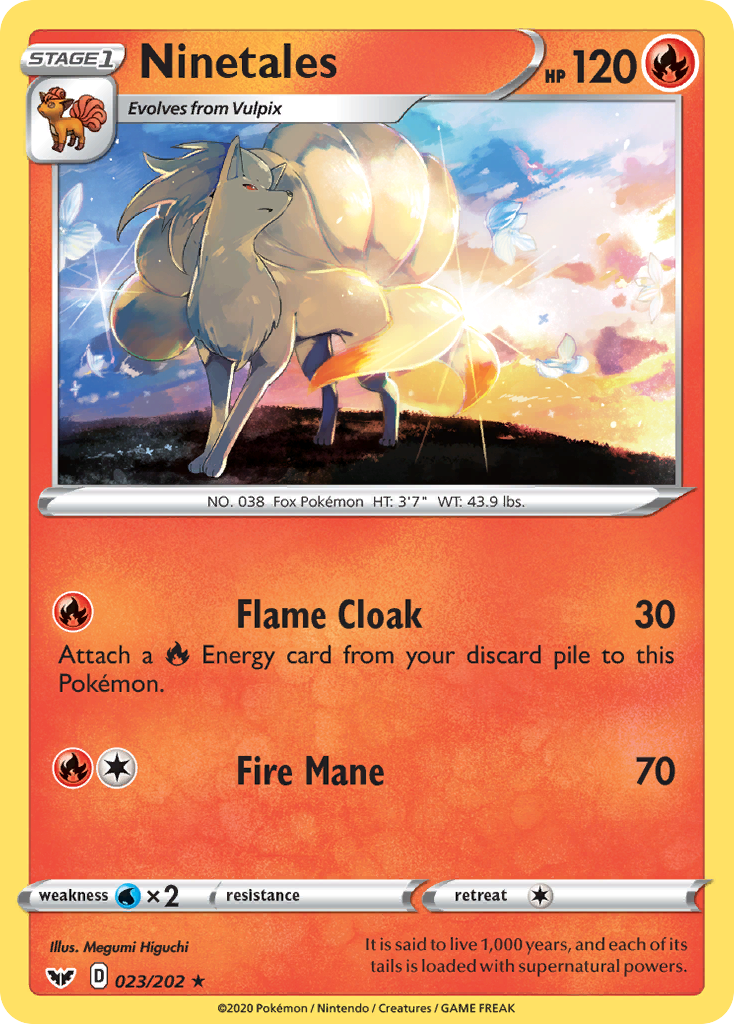 Ninetales (023/202) [Sword & Shield: Base Set] | Good Games Cannington
