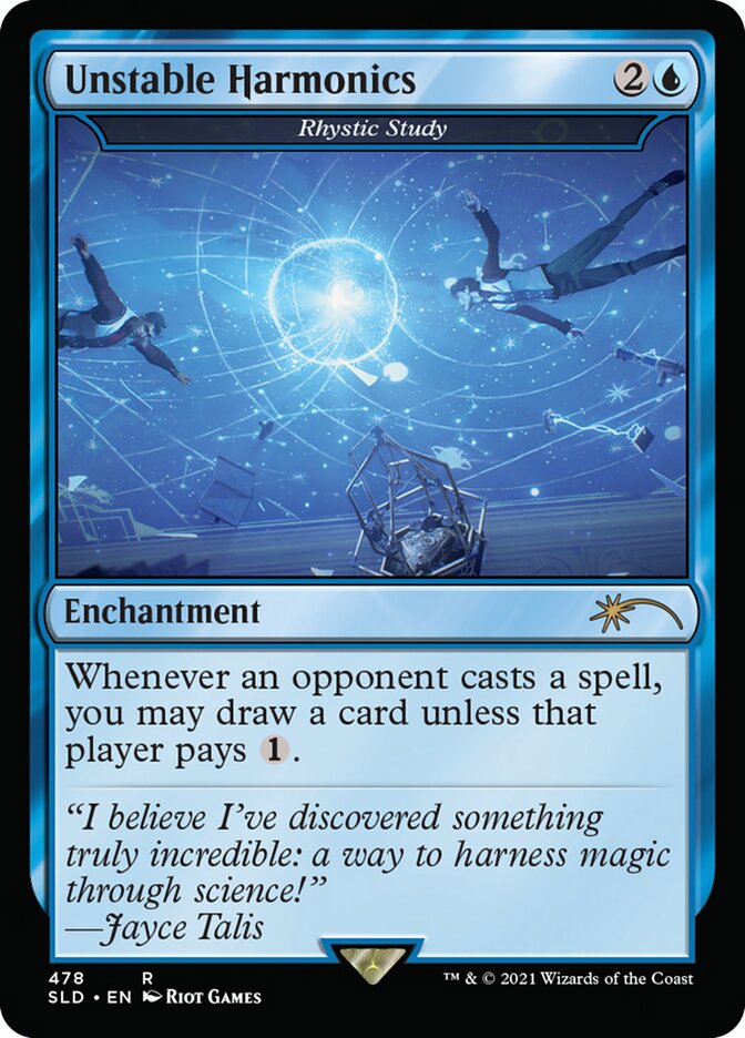 Rhystic Study - Unstable Harmonics [Secret Lair Drop Series] | Good Games Cannington