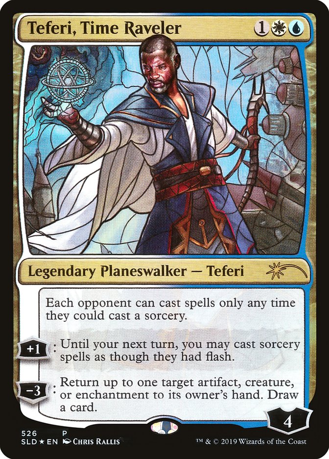Teferi, Time Raveler (Stained Glass) [Secret Lair Drop Promos] | Good Games Cannington