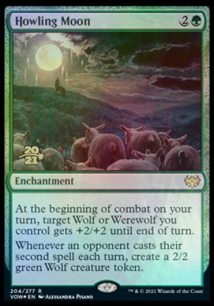 Howling Moon [Innistrad: Crimson Vow Prerelease Promos] | Good Games Cannington