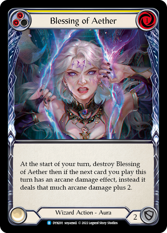 Blessing of Aether (Yellow) [DYN201] (Dynasty) | Good Games Cannington
