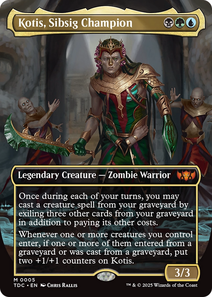 Kotis, Sibsig Champion (Borderless) [Tarkir: Dragonstorm Commander] | Good Games Cannington