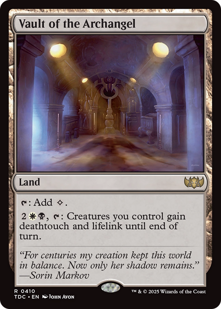 Vault of the Archangel [Tarkir: Dragonstorm Commander] | Good Games Cannington
