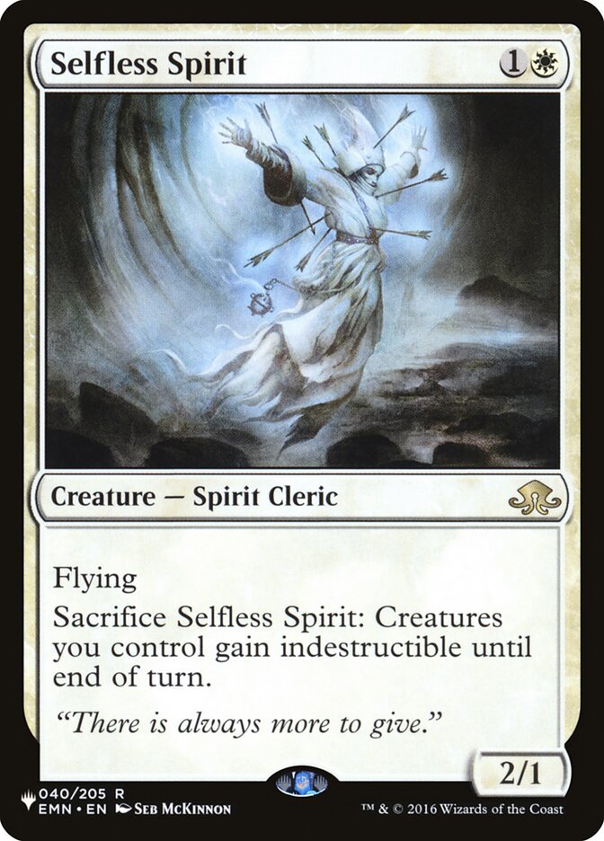 Selfless Spirit [The List] | Good Games Cannington