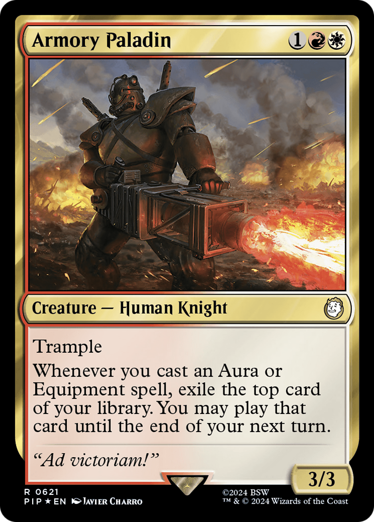 Armory Paladin (Surge Foil) [Fallout] | Good Games Cannington