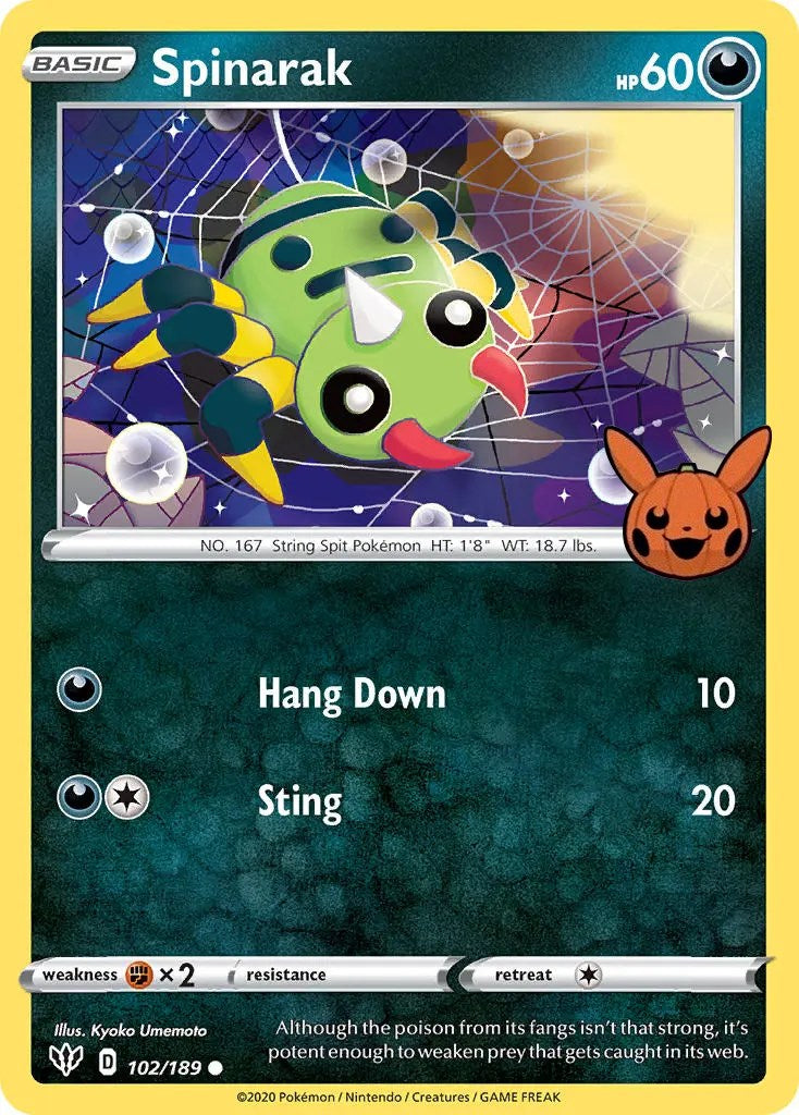 Spinarak (102/189) [Trick or Trade] | Good Games Cannington