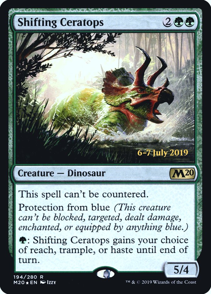 Shifting Ceratops [Core Set 2020 Prerelease Promos] | Good Games Cannington