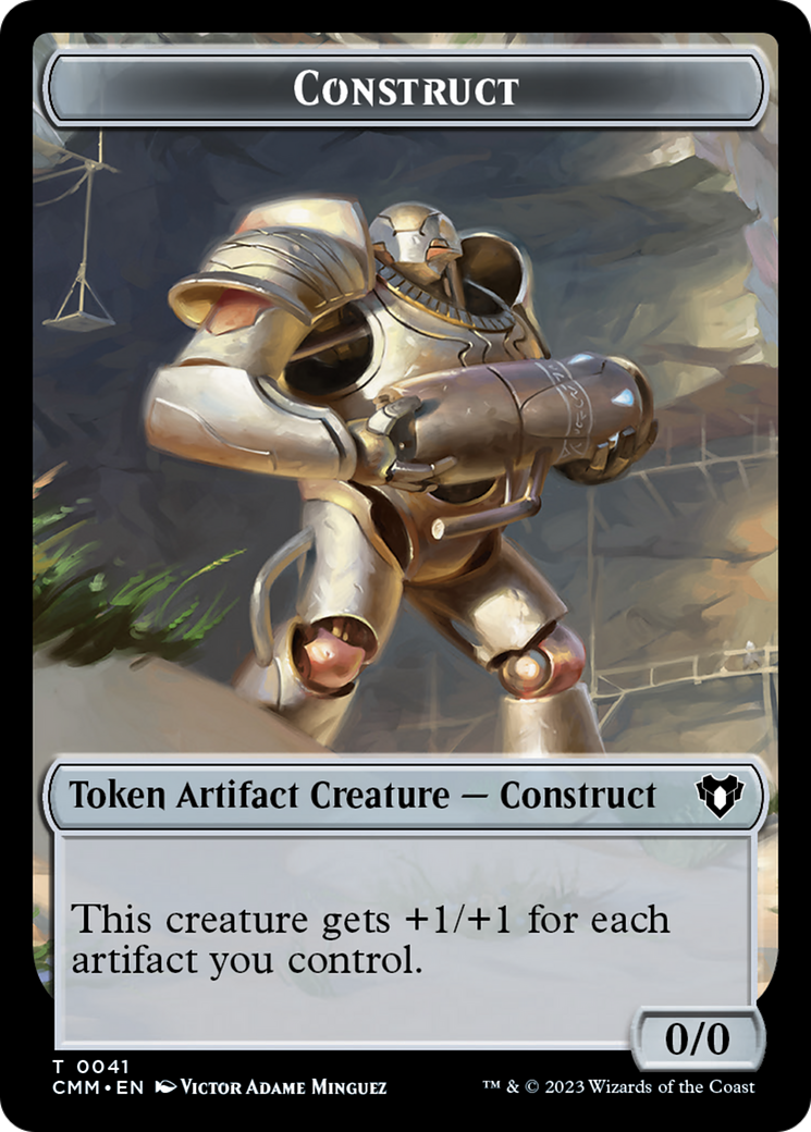 Thopter // Construct (41) Double-Sided Token [Commander Masters Tokens] | Good Games Cannington