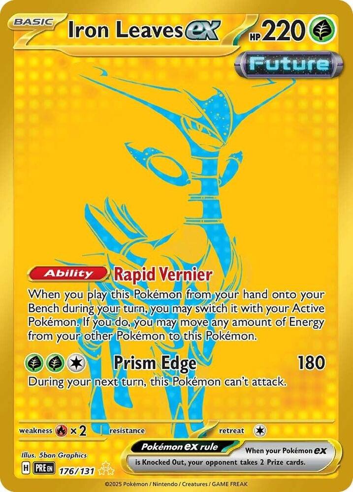 Iron Leaves ex (176/131) [Scarlet & Violet: Prismatic Evolutions] | Good Games Cannington
