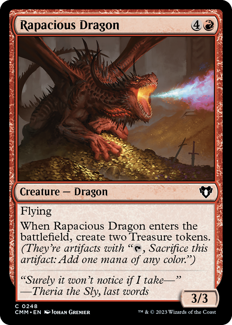 Rapacious Dragon [Commander Masters] | Good Games Cannington