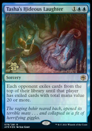 Tasha's Hideous Laughter [Dungeons & Dragons: Adventures in the Forgotten Realms Prerelease Promos] | Good Games Cannington