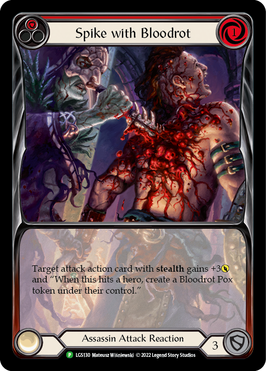 Spike with Bloodrot [LGS130] (Promo)  Rainbow Foil | Good Games Cannington