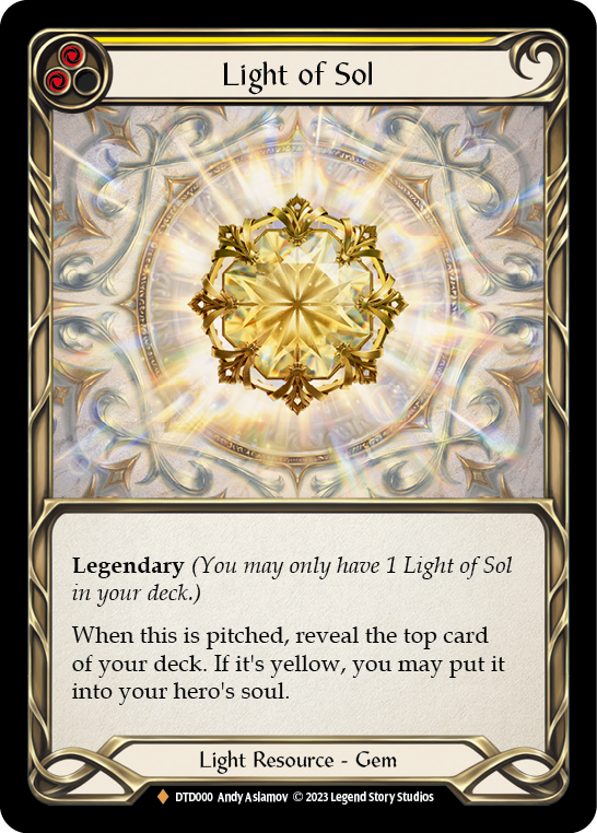 Light of Sol [DTD000] (Dusk Till Dawn)  Cold Foil | Good Games Cannington