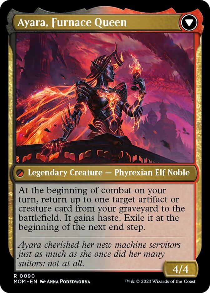 Ayara, Widow of the Realm // Ayara, Furnace Queen [March of the Machine] | Good Games Cannington