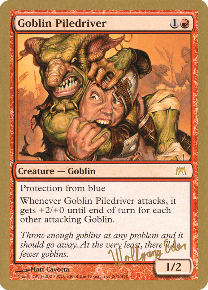 Goblin Piledriver (Wolfgang Eder) [World Championship Decks 2003] | Good Games Cannington