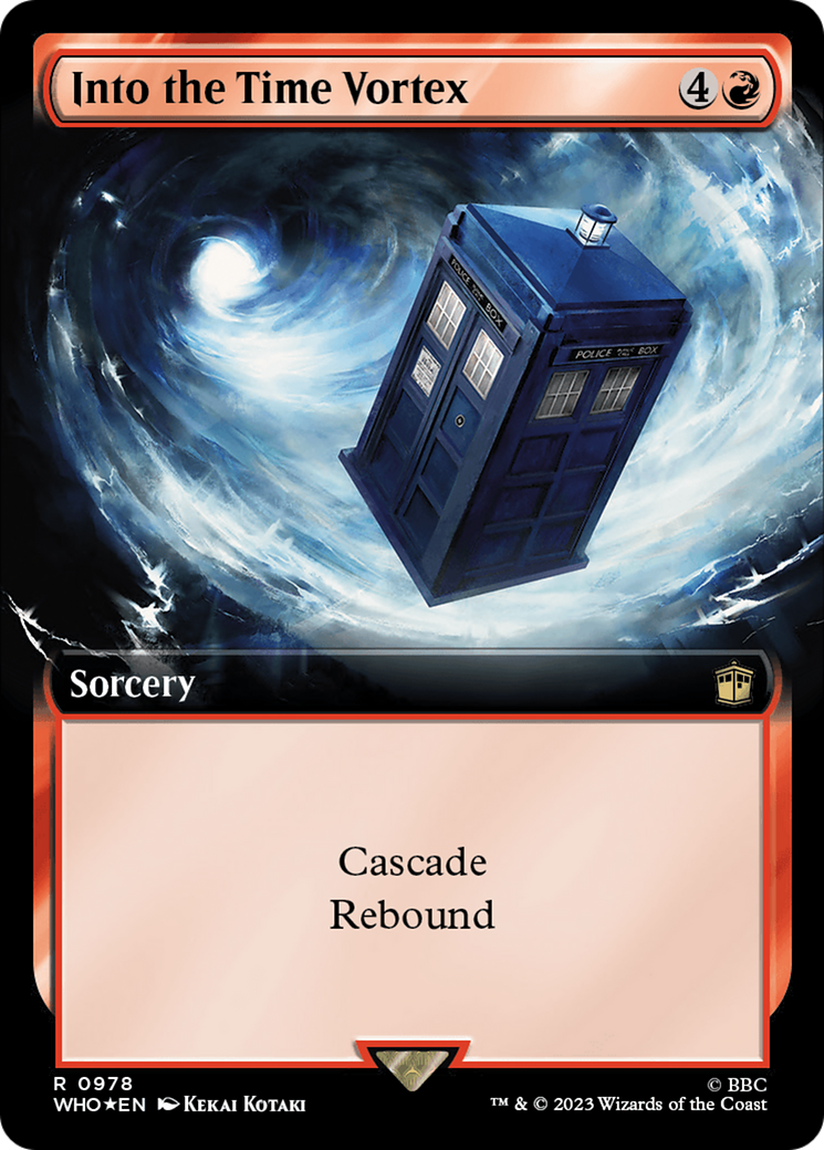 Into the Time Vortex (Extended Art) (Surge Foil) [Doctor Who] | Good Games Cannington